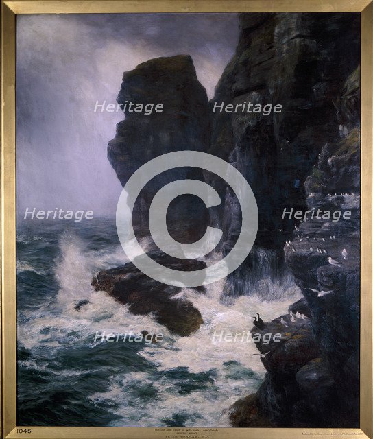 'Ribbed and Paled in by Rocks Unscaleable', 1885.  Artist: Peter Graham