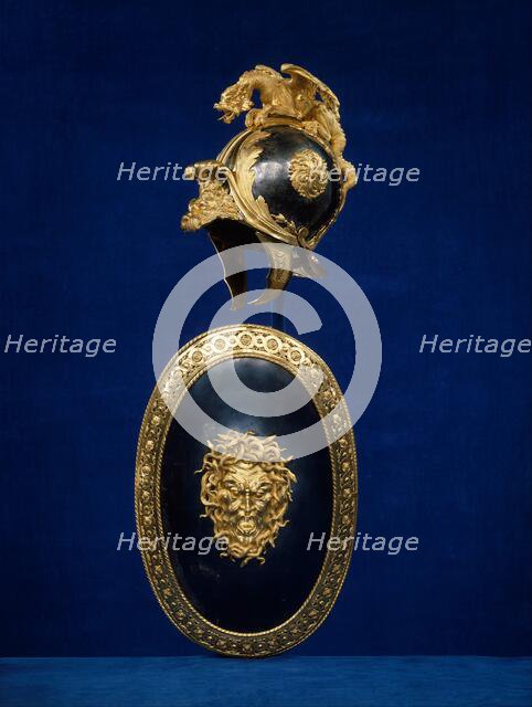 Helmet in the Classical Style, French, Paris, probably ca. 1760-70. Creator: Unknown.