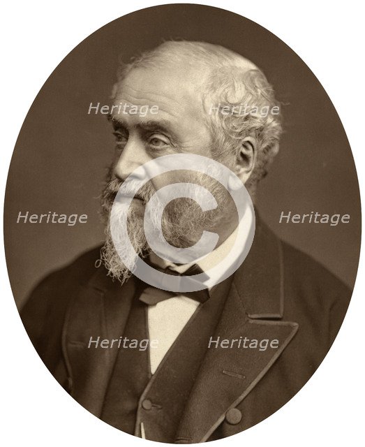 William Harrison Ainsworth, author, 1881 Artist: Unknown