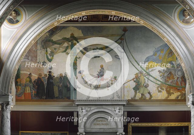 The Entry of King Gustav Vasa of Sweden into Stockholm, 1523, 1908. Creator: Carl Larsson.