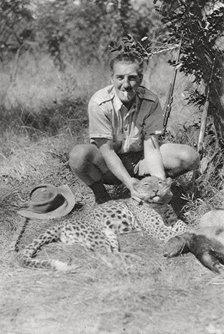 Chaplin Court Treatt's leopard, Abercorn to Tukuyu, Tanganyika, 1925 (1927). Artist: Thomas A Glover