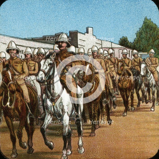 Lord Roberts entering Pretoria, Boer War, South Africa, 1900 (1925). Artist: Unknown