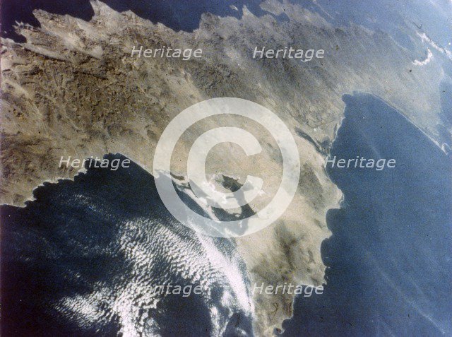 Baja California seen from aboard the second Space Shuttle flight, November 1981. Creator: NASA.