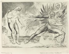 The Circle of the Corrupt Officials; The Devils Tormenting Ciampolo, 1827. Creator: William Blake.
