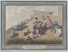 Comforts of Bath, Plate 12, January 6, 1798., January 6, 1798. Creator: Thomas Rowlandson.