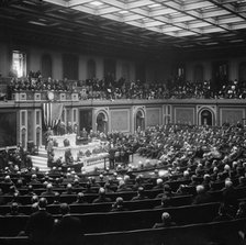 Opening of The 64th Cong. 1915, Cong. Mann Introducing Speaker Clark, 1915. Creator: Harris & Ewing.