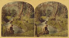 "Where the clear brook doth o'er the pebbles play", about 1860. Creator: London Stereoscopic & Photographic Co.