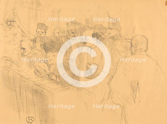 Soudais Deposition (Déposition Soudais), 1896. Creator: Henri de Toulouse-Lautrec.