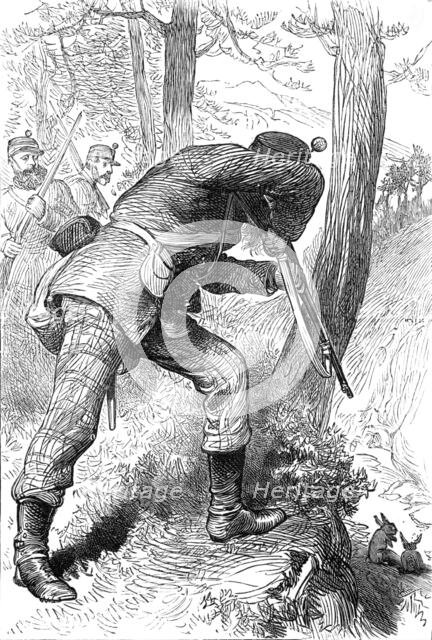 The Royal Visit to Edinburgh: The Scottish Volunteers - Skirmishing Practice, 1881. Creator: Unknown.