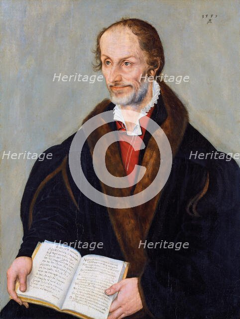 Portrait of Philipp Melanchthon, 1559. Creator: Lucas Cranach the Younger.