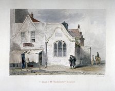 View of St Bartholomew's Chapel, Kingsland Road, Hackney, London, 1851. Artist: John Wykeham Archer