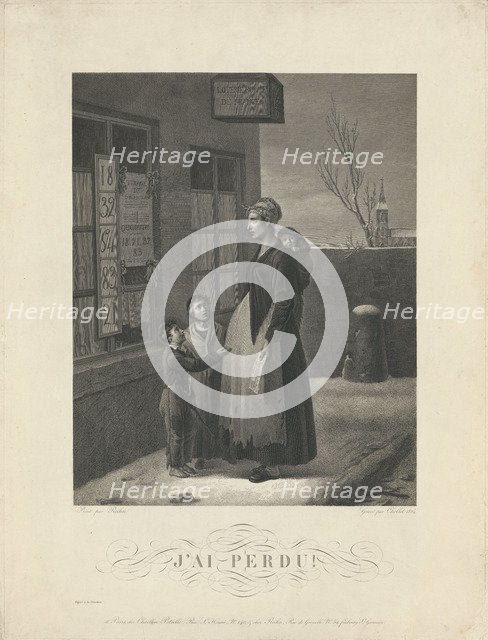 J'ai Perdu!, 1824. Artist: Roehn, Adolphe (1780-1867)