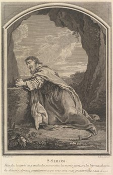 Saint Simon, 1726. Creator: Etienne Brion.