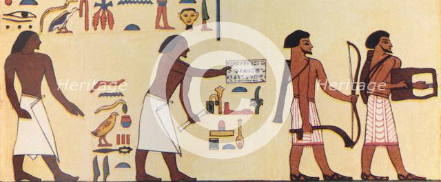 'How An Ancient Egyptian Painted The Coming Of The Israelites Into Egypt', c1930. Creator: Unknown.