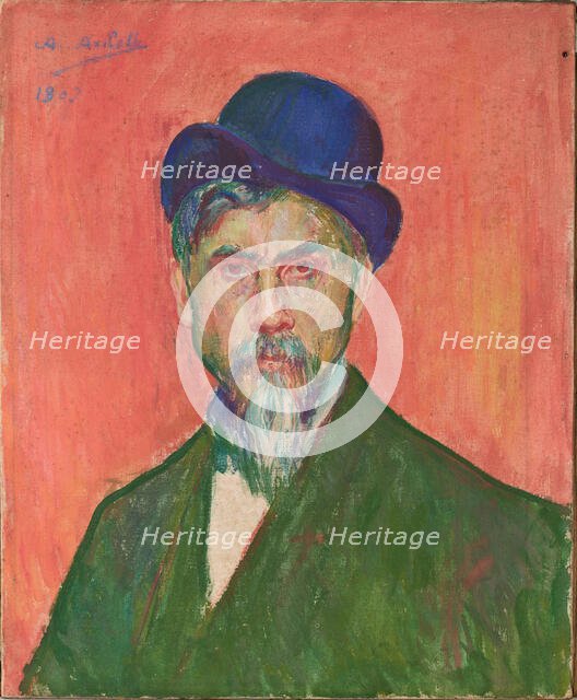 Self-portrait, 1907. Creator: Axilette, Alexis (1860-1931).
