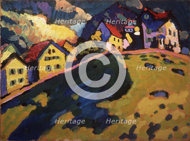 Summer landscape, 1909. Artist: Kandinsky, Wassily Vasilyevich (1866-1944)