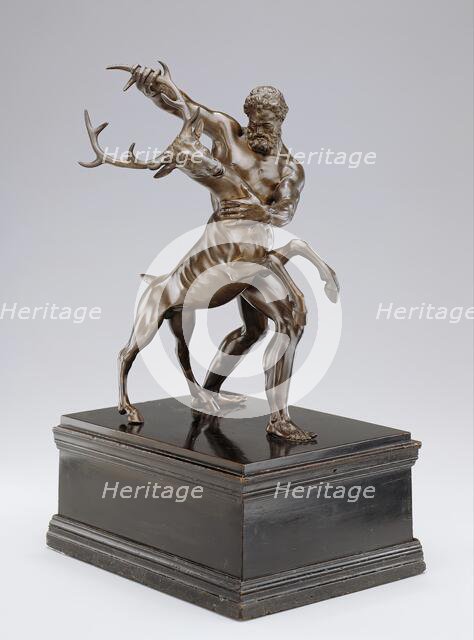 Hercules and the Arcadian Stag, early 17th century. Creator: Antonio Susini.