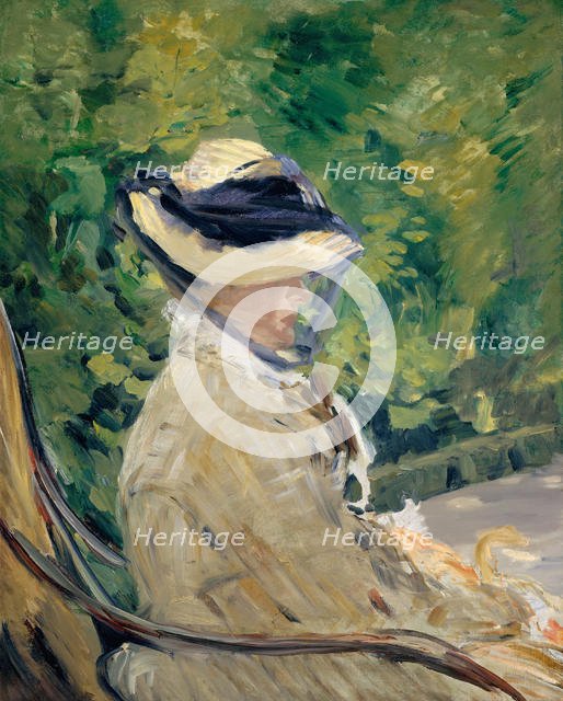 Madame Manet (Suzanne Leenhoff, 1830-1906) at Bellevue, 1880. Creator: Edouard Manet.