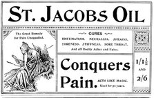 Advertisement for St. Jacobs Oil, 1895. Creator: Unknown.