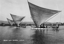 Sailing boats, Sierra Leone, 20th century. Artist: Unknown