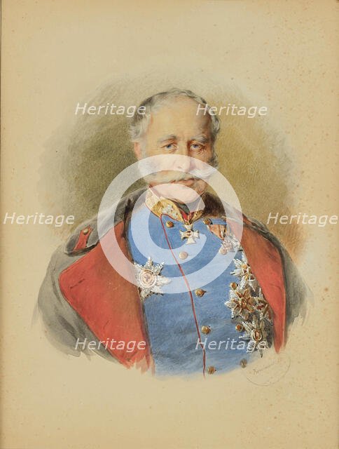 Portrait of Franz Graf von Wimpffen (1797-1870), 1870. Creator: Kriehuber, Josef (1800-1876).