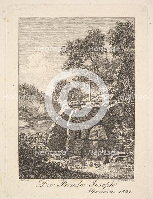 Brother Joseph in the Alps, 1820. Creator: Johann Christian Erhard.