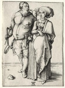 The Cook and His Wife, probably 1497. Creator: Albrecht Dürer (German, 1471-1528).