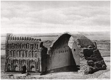 The Taq-i Kisra from the air, Ctesiphon, Iraq, 1925. Artist: A Kerim