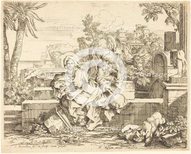Rest on the Flight into Egypt, c. 1650. Creator: Sébastien Bourdon.