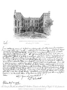 A letter from Dr Smollett to Samuel Richardson, 1756, (1840).Artist: Tobias George Smollett