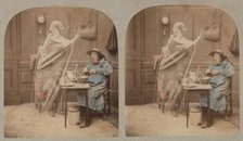 The Ghost in the Stereoscope, ca. 1856. Creator: London Stereoscopic & Photographic Co.