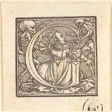 Letter G. Creator: Hans Holbein the Younger.