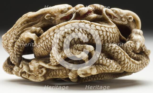 Five Dragon Group (image 3 of 15), Mid-19th century. Creator: Ikkosai.