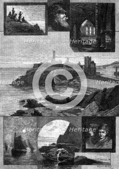 Peel and Peel Castle, Isle of Man, 1881. Creator: William James Palmer.