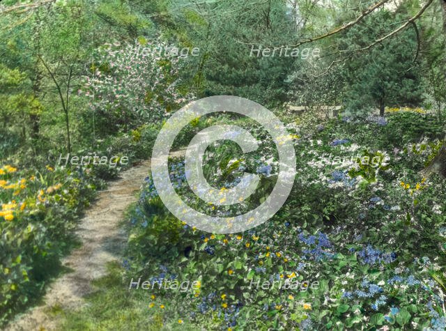 Possibly Herbert Livingston Satterlee Garden, Great Head, Bar Harbor, Maine, 1924. Creator: Frances Benjamin Johnston.