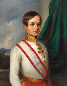 Portrait of Franz Joseph I of Austria, 1849.