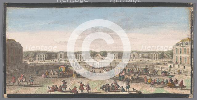 View of the Palace of Versailles, 1700-1799. Creators: Anon, Jacques Rigaud.