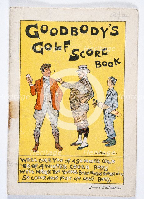 Golfing scorebook, Irish, early 20th century. Artist: Unknown