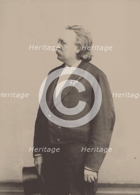Portrait of the organist and composer Edmund Kretschmer (1830-1908). Creator: Höffert (1832-1903).
