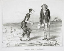 Madame la Baronne, j'ai bien l'honneur!, 1853. Creator: Honore Daumier.