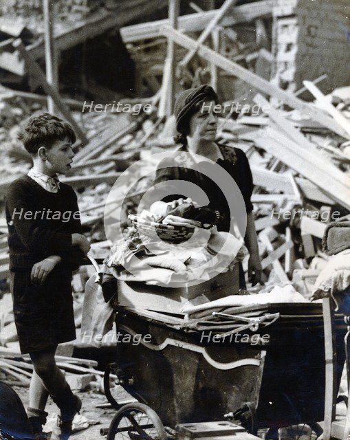 The Blitz, London, World War II, c1940-c1944. Artist: Unknown