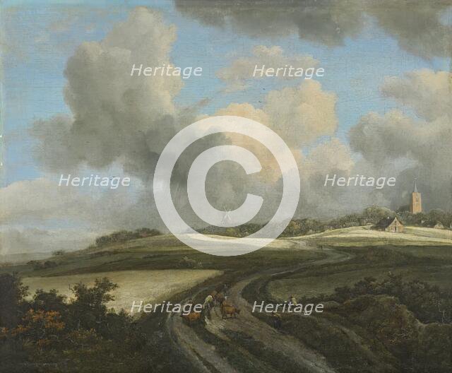 Road through Fields of Corn near the Zuider Zee, 1660. Creator: Jacob van Ruisdael.