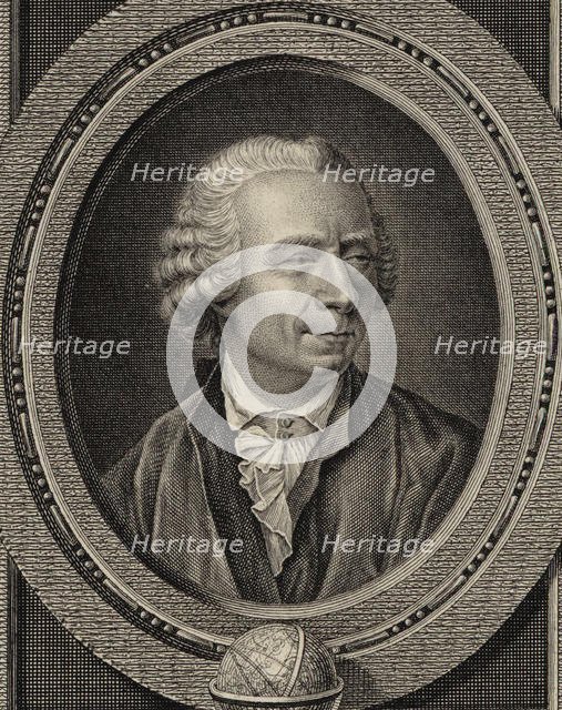 Portrait of the mathematican Leonhard Euler (1707-1783), 1790. Creator: Mechel, Christian von (1737-1817).