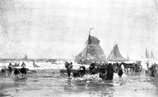 Pictures from the Royal Academy: The Morning Catch - F. S. Richardson, 1895. Creator: George Meisenbach.