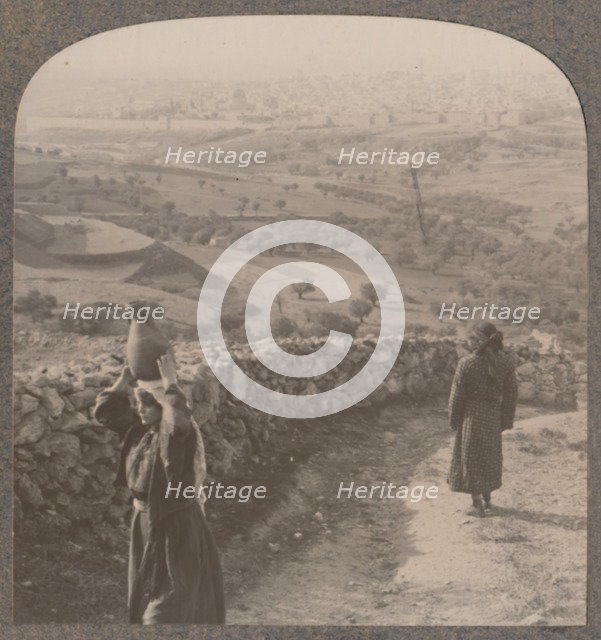 'View of Jerusalem from Peter's House', c1900. Artist: Unknown.