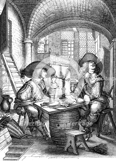 'Le Tabac', 17th century. Artist: Abraham Bosse