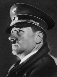 Adolf Hitler, Austrian born dictator of Nazi Germany, c1930s-c1940s. Artist: Unknown