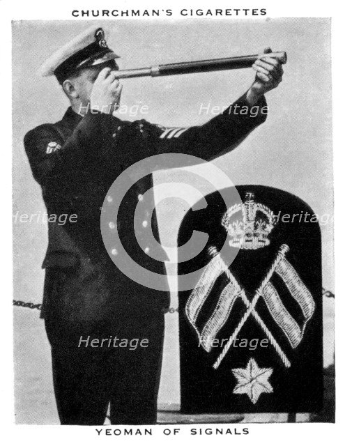 Yeoman of Signals, 1937.Artist: WA & AC Churchman