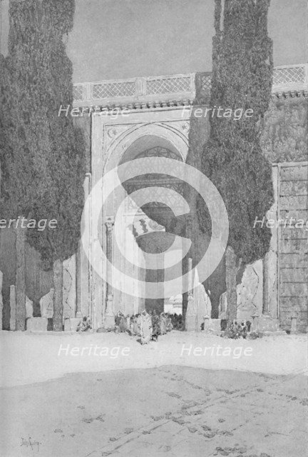 'The Royal Gate leading to the old Seraglio', 1913. Artist: Jules Guerin.