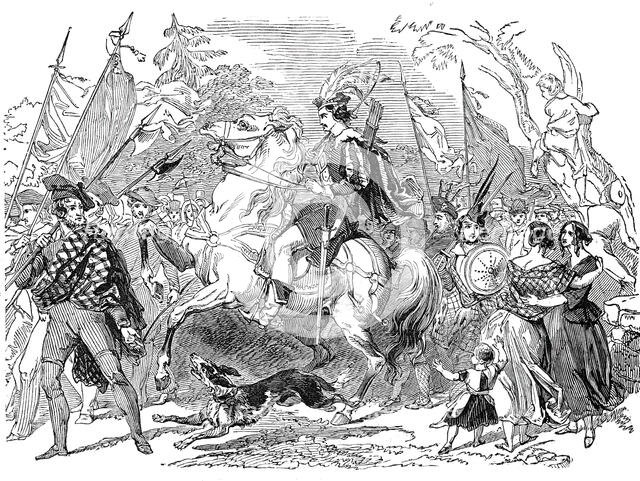 Procession of archers, 1844. Creator: Unknown.